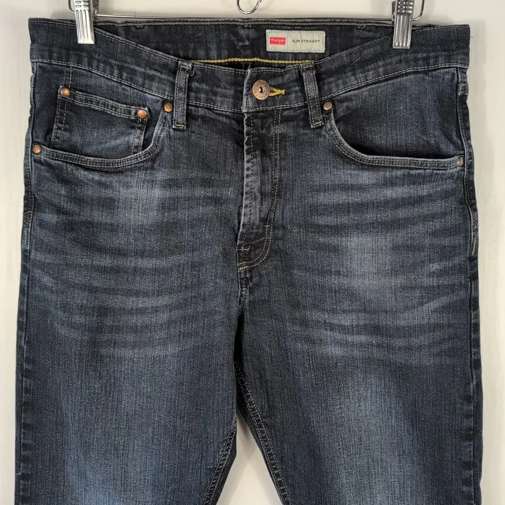 Wrangler Men’s Jeans 34x30 Slim Straight - Picture 2 of 15